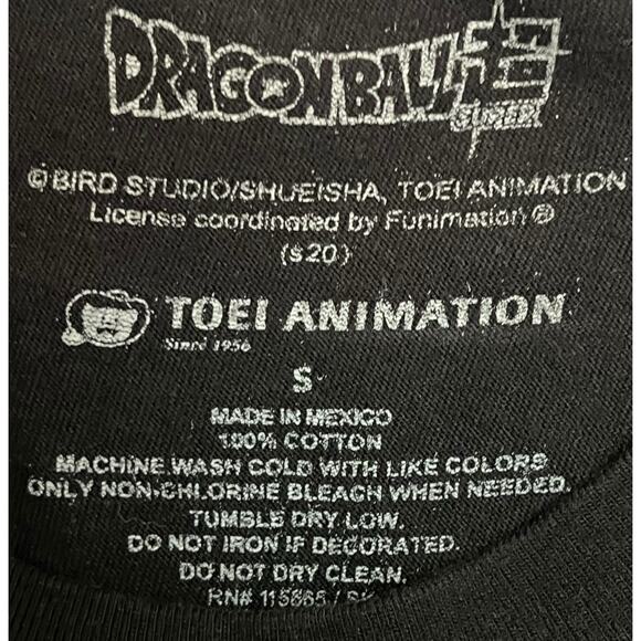 Dragon Ball Super Vegeta Battle Pose T-Shirt Small Black Anime Tee  2020 DBZ - Picture 3 of 6